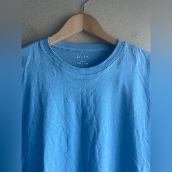 New J.Crew Washed Men Blue T Shirt Size Medium - Picture 2 of 8